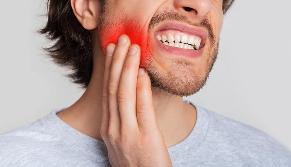 Toothache care, illustrative dental-care visual